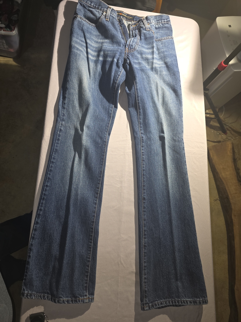 Energie Men's Bootcut Jeans in Medium Blue 32" Inseam